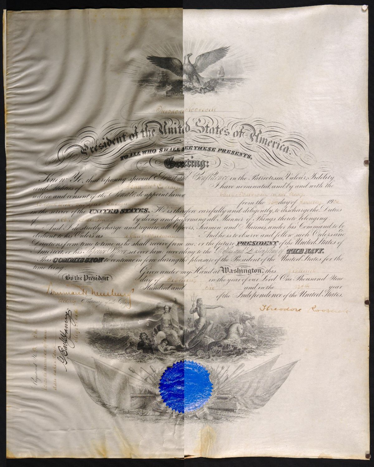 A restored historic document from the French Department of War